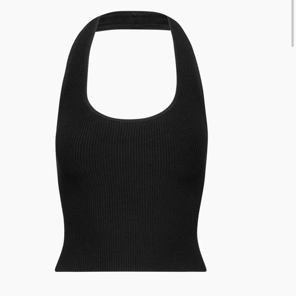 Aritzia Babaton Sculpt Knit Backless Halter Top